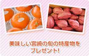 美味しい宮崎の旬の特産物をプレゼント!