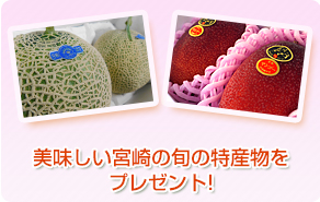 美味しい宮崎の旬の特産物をプレゼント!
