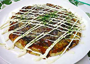おイモが主役の、ふわふわお好み焼き!!